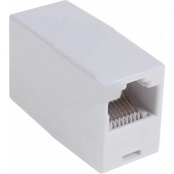 Адаптер проходной EKF TERACOM Cat.5E неэкранированный RJ45-RJ45 белый Адаптер проходной EKF TERACOM Cat.5E неэкранированный RJ45-RJ45 белый