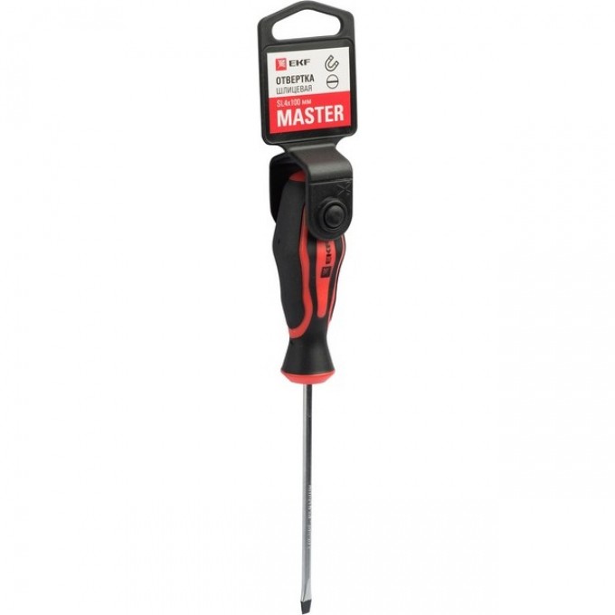 Отвертка EKF BASIC MASTER SL4x100 мм sl-4-100-mas