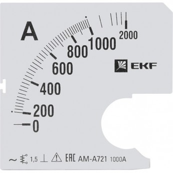 Шкала сменная EKF PROXIMA для A721 1000/5А-1,5 Шкала сменная EKF PROXIMA для A721 1000/5А-1,5